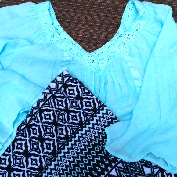 Boho Split Skirt/Wide leg pants 3x - Picture 6 of 7